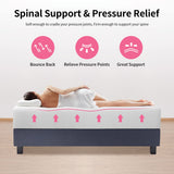 12 Inch Green Tea Memory Foam Mattress,Bed-in-a-Box Medium Firm Mattress CertiPUR-US Certified Breathable Bed Mattress for Cooler Sleep Supportive & Pressure Relief,Twin PayLessHere