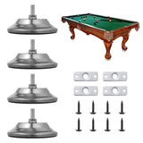 4pcs Pool Table Leg Levelers, 5-Inch Billiard Table Leg Leveling Risers, Adjustable Height, Heavy-Duty Table Leveling Feet for Pool Tables, Ping-pong Tables, Soccer Tables COSYOO