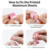 PYD Life 12 Pack Sublimation Straw Cover Cap Topper Silicone Pink for 40 OZ 30 OZ 20 OZ Stanley Tumbler Cup 10mm Straws 1.18" Flower Round with 1" Sublimation Blanks Aluminum Round Sheets PYD Life