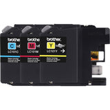 Brother Genuine Standard Yield Color Ink Cartridges, LC1013PKS, Replacement Color Ink Three Pack, Includes 1 Cartridge Each of Cyan, Magenta & Yellow, Page Yield Upto 300 Pages/Cartridge, LC101 Brother