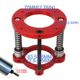 KETIPED Adjustable Router Lift for 65mm Diameter Universal Trimming Machine,Aluminum Under-Table Router Base for Router Table Insert Base Plate with Double Stainless Steel Support Rod,MG-061RED KETIPED