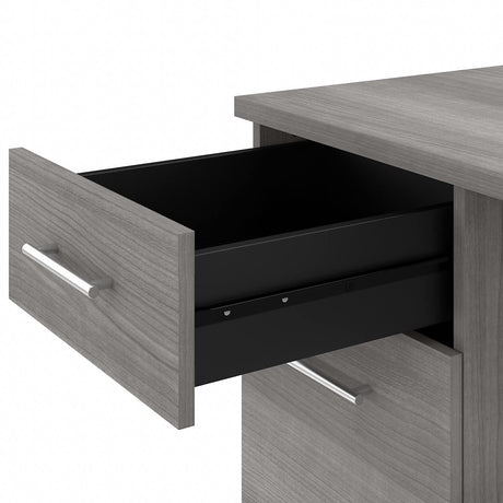 Bush Furniture Somerset 72W 3 Position Sit to Stand L Shaped Desk in Platinum Gray Bush Business Furniture