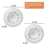 Wehous 2PCS Sunflower Candle Mold Unique Flower Silicone Fondant Chocolate Cake Decor Molds 3D Floral Silicone Molds for Resin Candle Soap Wax Polymer Clay Concrete Art Craft Home Ornament Wehous