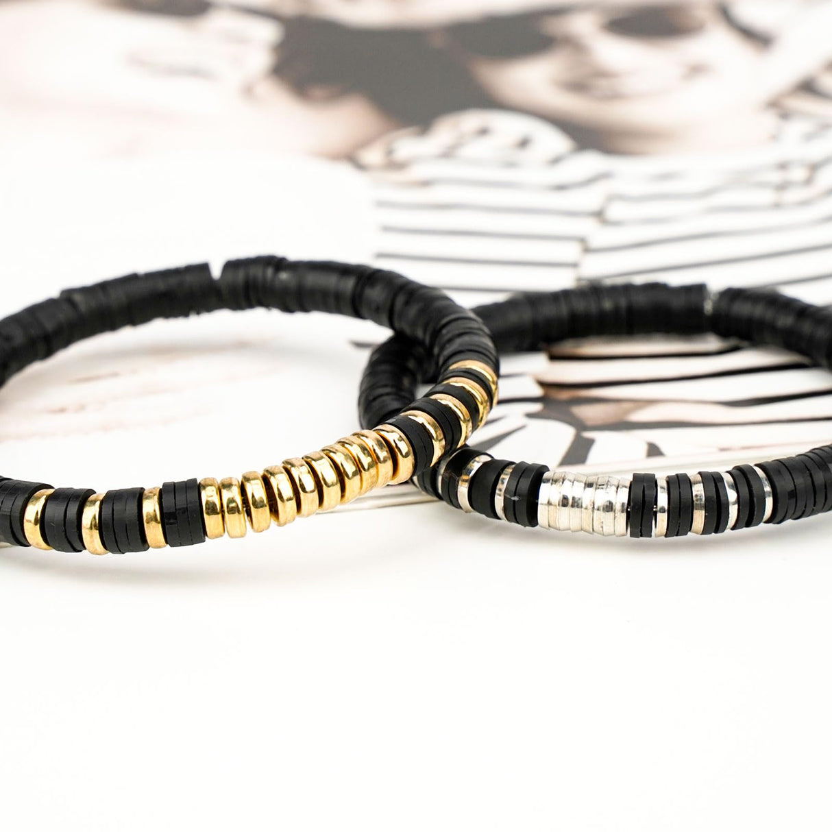 Gionlion Clay Beads Bracelets for Women, Bracelet Making kit Golden Beads for Jewelry Making, Charms Bracelet Kit DIY Arts and Crafts Birthday Gifts Preppy Gionlion