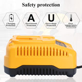 DC9310 Fast Charger Replace for DEWALT 18 volts battery Charger DW9116 Compatible with Dewalt 7.2V-18V Battery XRP NiCD/NiMH Battery DC9098 DC9096 DC9091 DE9057 DW9072(Not for Lithium battery) Qbmel