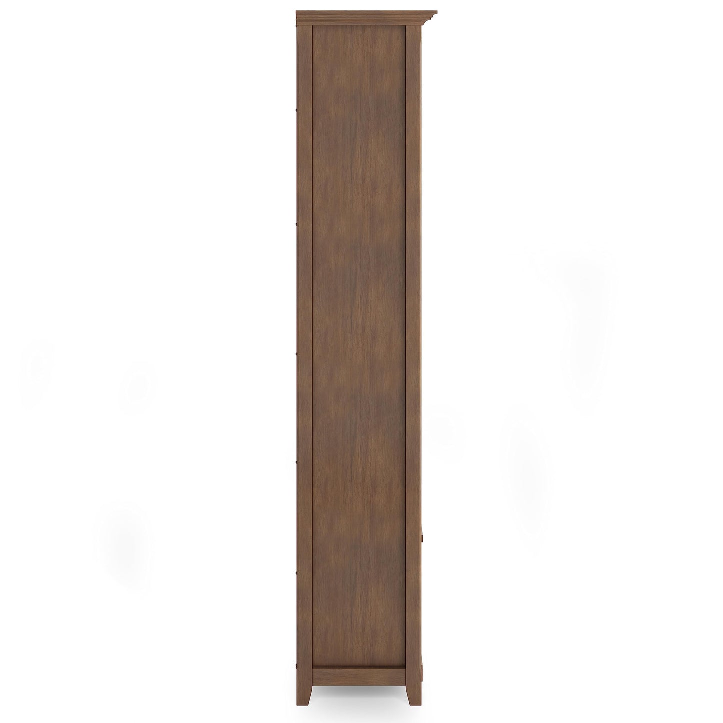 SIMPLIHOME Amherst SOLID WOOD 30 Inch Wide Transitional 5 Shelf Bookcase in Rustic Natural Aged Brown, for The Living Room, Study Room and Office - WoodArtSupply