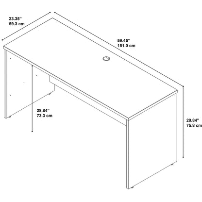 Bush Business Furniture Series C Office Desk - WoodArtSupply