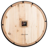 Oldtown Farmhouse Metal & Solid Wood Noiseless Wall Clock (Wood, 24-inch) Oldtown Clocks