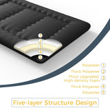 MAXYOYO 6" Extra Thick Japanese Floor Mattress Futon Mattress, Foldable Mattress Tatami Pad Floor Mattress for Adults Floor Bed Roll Up Mattress Guest Mattress, Black, Full MAXYOYO