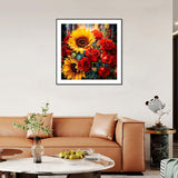 Anuver Diamond Painting Kits for Adults, Flower Diamond Art Kits for Adults, Rose 5D Diamond Artr, DIY Full Drill Diamond Painting and Crafts, 12x12 Inch Anuver