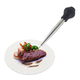Stainless Steel Turkey Baster Food Grade High Temperature Resistant Silicone Oil Injector Marinades Ball Syringe Needle and Brush Easy to Clean Roca