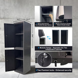 JZD Workshop Cabinet Set System with Wood Tabletop, for Garage Organization, Wall Mounting Not Necessary JZD