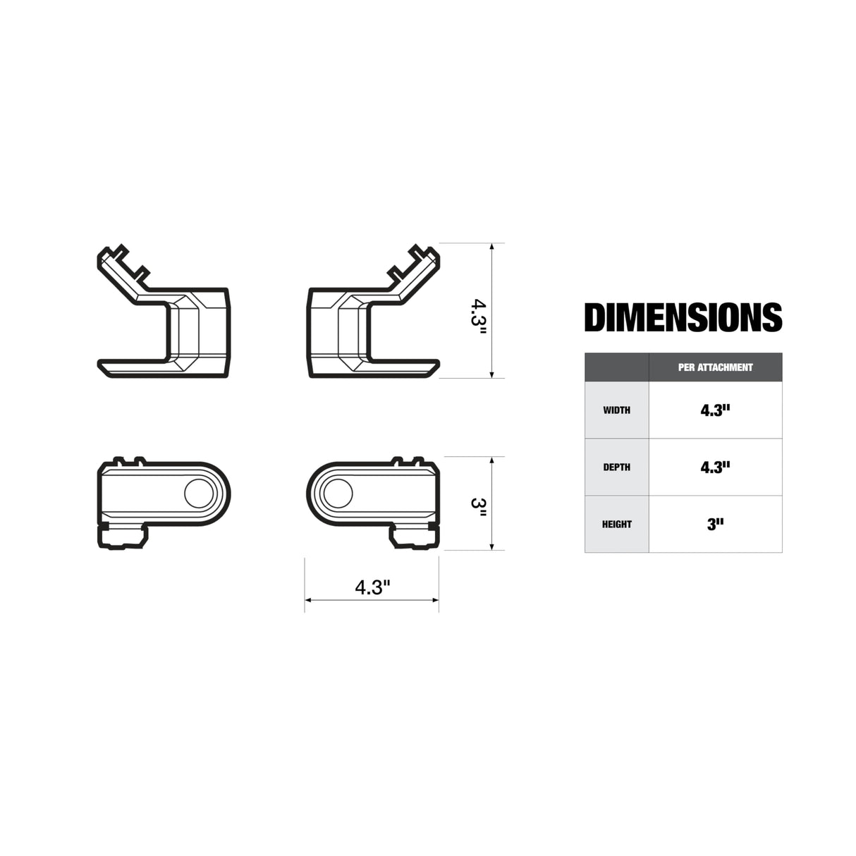ToughBuilt StackTech Cord Wrap, StackTech Accessorie TB-B1-A-31 ToughBuilt