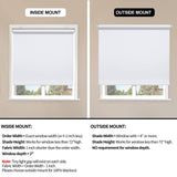 Sunoff Blackout Roller Shades Blinds Cordless for Windows Pull Down Room Darkening Door Blinds with Thermal Insulated Easy to Install for Living Room,Bedroom,Home,Office Bathroom White 33" W x 72" H sunoff