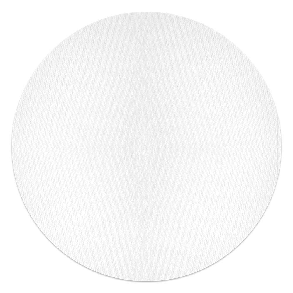 WIRESTER White Absorbent Round Fabric Felt Neoprene Sublimation Blank Car Coasters for Drinks (2.87 inches), 10 pcs Set