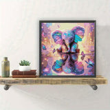 SHICERNHJ 5D Diamond Painting Kits for Adults, Animal Elephant Full Drill Diamond Painting Kits for Beginner,DIY Butterfly Round Diamond Dots for Adults Gem Art Home Wall Decor 14 X 14Inch SHICERNHJ