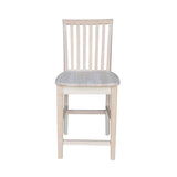 International Concepts 24-Inch Mission Stool, Unfinished IC International Concepts
