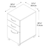 Bush Business Furniture Series C 2 Drawer Lateral File Cabinet-Assembled, Locking Document Storage for Home or Professional Office, 36W, Natural Cherry Bush Business Furniture