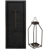 Hobby Lobby Black Shiplap Wood Wall Sconce, 23.5" H x 9.81" W x 7" D, Candle Holder Wooden Wall Decor for Living Room, Bedroom, Dining Room Hobby Lobby