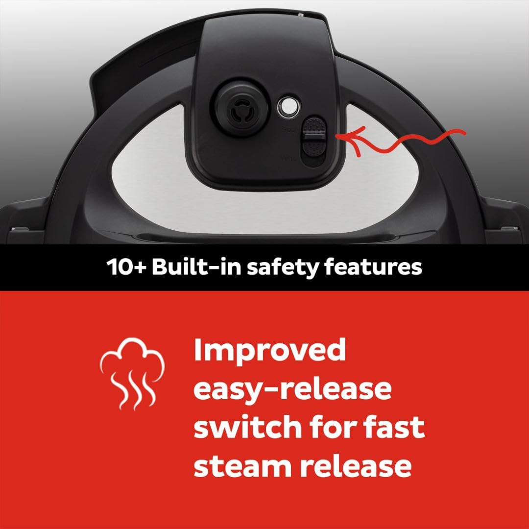 Instant Pot Duo Plus 9-in-1 Electric Pressure Cooker, Slow Cooker, Rice Cooker, Steamer, Sauté, Yogurt Maker, Warmer & Sterilizer, Includes App With Over 800 Recipes, Stainless Steel, 6 Quart Instant Pot