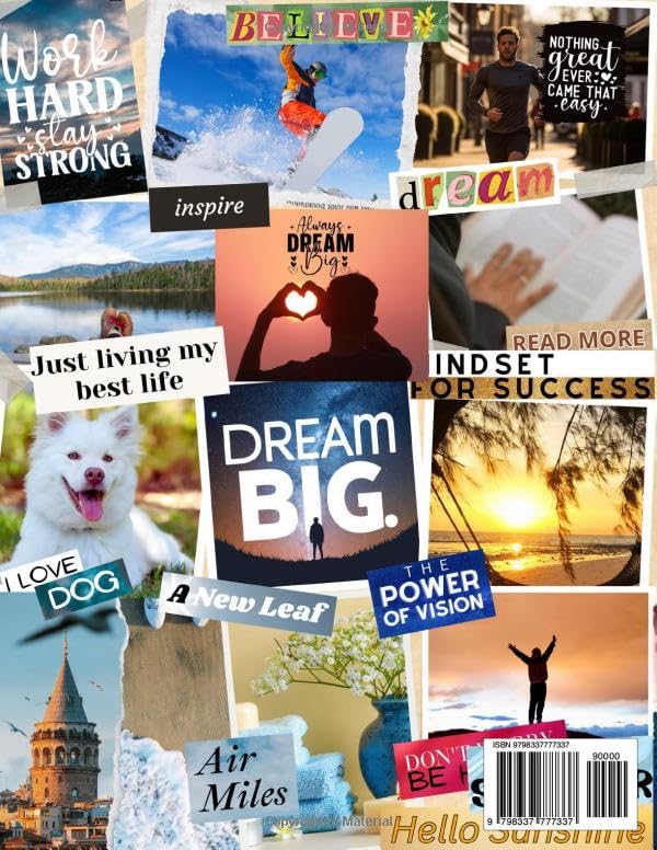 2025 Vision Board Clip Art Book: 500+ Extensive Collection of Powerful Pictures, Quotes, Words, and Affirmations to Create Dream Boards for Women & Men (2025 Vision Board Supplies) WoodArtSupply