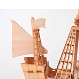 3D Wooden Pirate Ship Puzzle Kit for Adults – DIY Model Building Kit, Desk Decor & Gift for Men Women Ages 14+ Norsis Home and Garden