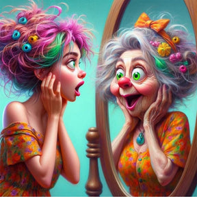 uuxsretaio Family Diamond Painting Kits for Adults, 5D Diamond Art Kits for Beginner, Easy Abstract Diamond Painting for Adults, DIY Full Round Drill Paint with Diamonds for Home Wall Decor 14X14 Inch uuxsretaio