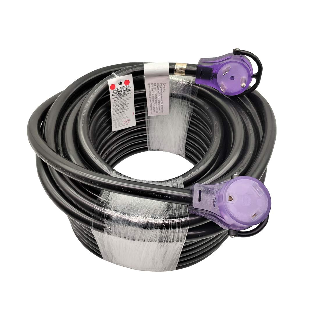 Parkworld RV 30A Extension Cord NEMA TT-30 with Handle, Camper 30amp TT-30P to TT-30R (100FT) Parkworld
