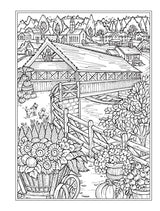 Creative Haven Village Charm Coloring Book (Adult Coloring Books: In The Country) Dover Publications