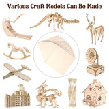 Philorn Basswood Sheets 12"x12"x 1/8", 12 Pack Plywood Sheets 3mm with Smooth Surfaces for Laser Cutting Engraving, Unfinished Wood for Crafts, Wood Burning, Architectural Models, Staining PHILORN