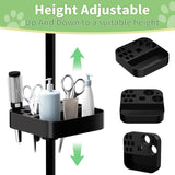 VFK 47'' Large Dog Grooming Table Stainless Steel Foldable Grooming Table for Dogs at Home Adjustable Height Arms Pet Station with Nooses, Mesh Tray, Tool Organizer VFK
