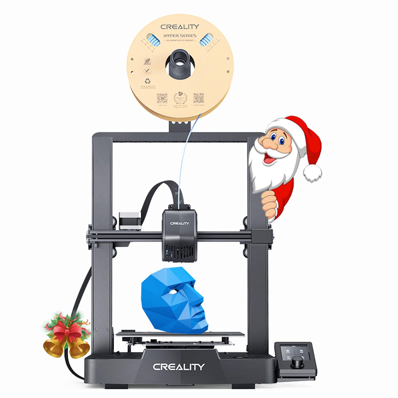 Creality Ender 3 V3 SE 3D Printer, Max Speed 250mm/s Faster Printing Upgrade CR Touch Auto Leveling Sprite Direct Drive Extruder Dual Z-Axis Ender 3D Printers, Printing Size 8.66x8.66x9.84 in - WoodArtSupply