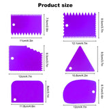 LIERFIS 11 Pcs Palette Knife Set, 5 Pcs Stainless Steel Palette Knives and 6 Pcs Plastic Scrapers, Painting Accessories for Oil Acrylic Canvas Painting Color Mixing Thick Paint Applications (Purple) LIERFIS