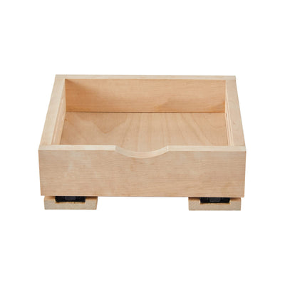 LuxursKingQYW Fully Assembled Drawer Wood Pull Out Tray Drawer Box Kitchen Cabinet Organizer, Cabinet Slide Out Shelve, Wooden Pull-Out Shelf(12" W×10" D×3" H)