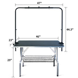 SHELANDY 46-in Dog Grooming Table for Large Pets SHELANDY