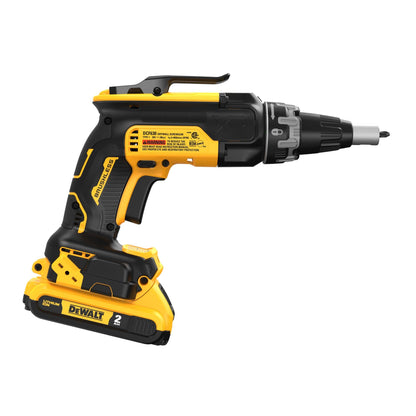 DEWALT 20V Max Drywall Screwgun with (2) 2Ah Batteries and Charger (DCF630D2) - WoodArtSupply