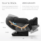3D Massage Chair, Full Body Massage Chair, Zero Gravity Recliner w/Dynamic Leg Kneading System, 53.14" SL Track, Sleek Appearance, 12 Auto Modes, Wireless Charging, Bluetooth Speaker, TFT Screen Mazzup