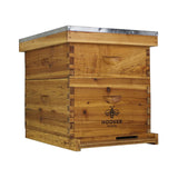 Hoover Hives: The Original Beeswax Coated Beehive Kit. Includes 1 Deep & 1 Medium Boxes with Wooden Frames & Heavy Wax Coated Foundations. Easy Assembly with Predrilled Holes & Screws (Unassembled) Hoover Hives