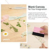 30 Pieces Acrylic Bookmark Blanks- 3mm Thicken Clear Acrylic Bookmarks with 30 Pcs Ribbon for Reading Lovers DIY Crafts Presents, Graduation Back to School Presents YOPPIX