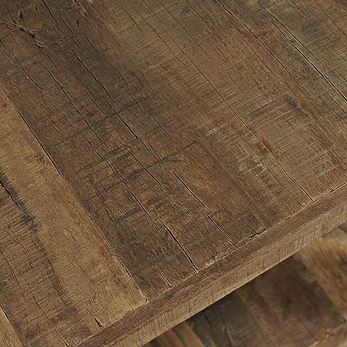 Jofran Reclamation Rustic Reclaimed Solid Wood Square End Table with Storage Shelf Jofran Inc.
