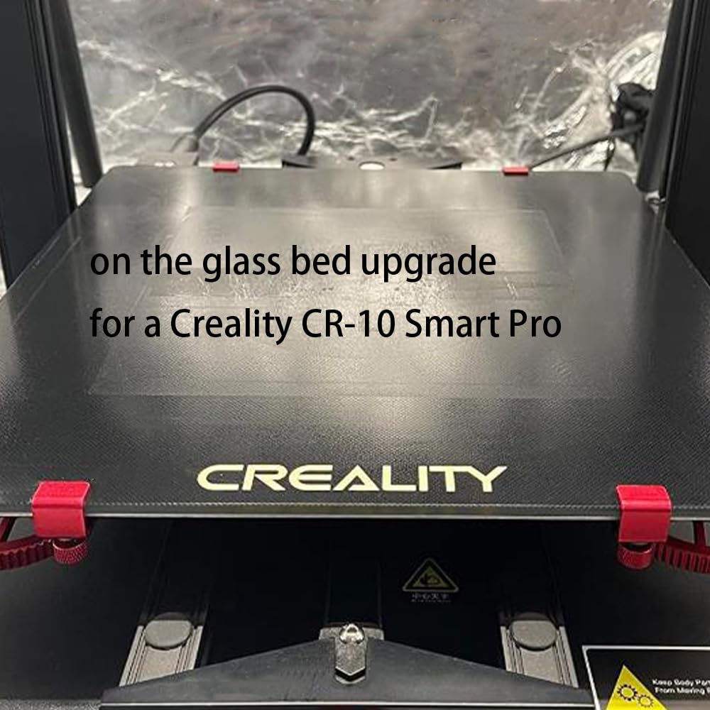 4Pcs Ender 3 Glass Bed Clips Red, 3D Printer Build Plate Clips Adjustable 3D Printer Bed Clips Use for Ender 3S/Ender 3 V2/Ender 3 Pro/Ender 3 Max Neo,Ender 5, CR-10 3D Printer Heated Bed, TIEXYE