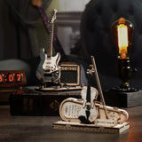 ROKR Wooden 3D Puzzles for Adults Violin, Musical Instrument Model Kit 3D Puzzles for Teens and Kids to Build, Desk Decor/DIY Hobbies/Gifts for Family and Friends (Violin) ROKR