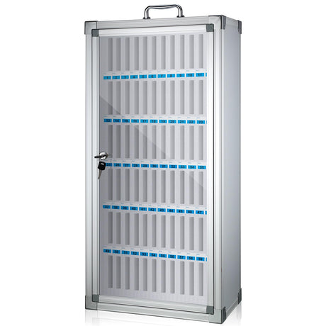 Amylove Cell Phone Locker Cabinet Aluminum Alloy Pocket Chart Storage Locker Box Cabinet Wall-Mounted Cell Phones Storage Cabinet Cell Phones Locker Amylove