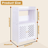 ShellKingdom Bathroom Storage Cabinet, Free Standing Floor Cabinet, Home Storage Shelf with Drawer and Door for Bathroom, Living Room, Kitchen, Office, 25.19 X 14.17 X 9.44 INCH ShellKingdom