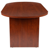 Flash Furniture Jones 6 Foot (72 inch) Oval Conference Table in Cherry Flash Furniture