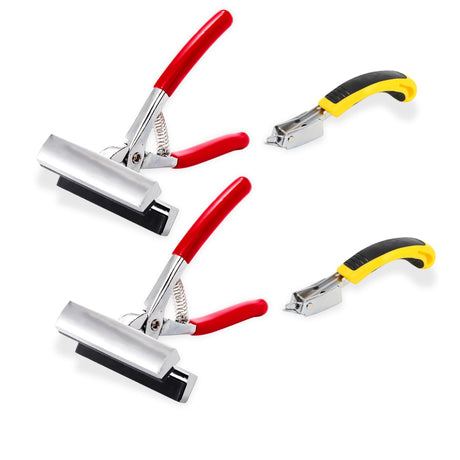 ZENFUN Set of 4 Canvas Stretcher Pliers with Staple Remover, 2 PCS Canvas Stretcher Pliers with 2 Staple Removers, Canvas Stretcher Plier Set for Art Oil Painting Framing ZENFUN