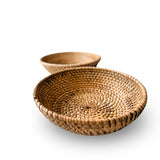 Solange & Frances Bread Basket for Table, Natural Rattan Fruit Bowl for Kitchen, Small Bread Bowl, Rattan Basket, Mothers Day Gifts for mom, Kitchen Table Decor, Bread Proofing Basket Solange & Frances