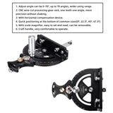 HONGDUI HD-TB01 Precision Miter Gauge 0-70 Degree Woodworking Table Saw Push Handle 70 Angles Assembly Angle Ruler with Quick 0° HONGDUI