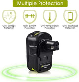 Upgraded 7.0Ah 2Packs P108 18V Battery Compatible with Ryobi 18V ONE+ Battery Replacement P108 P102 P103 P104 P105 P107 P109 P122 Cordless Tool Batteries Rapid Rechargeable Batteries with Indicator POWTREE