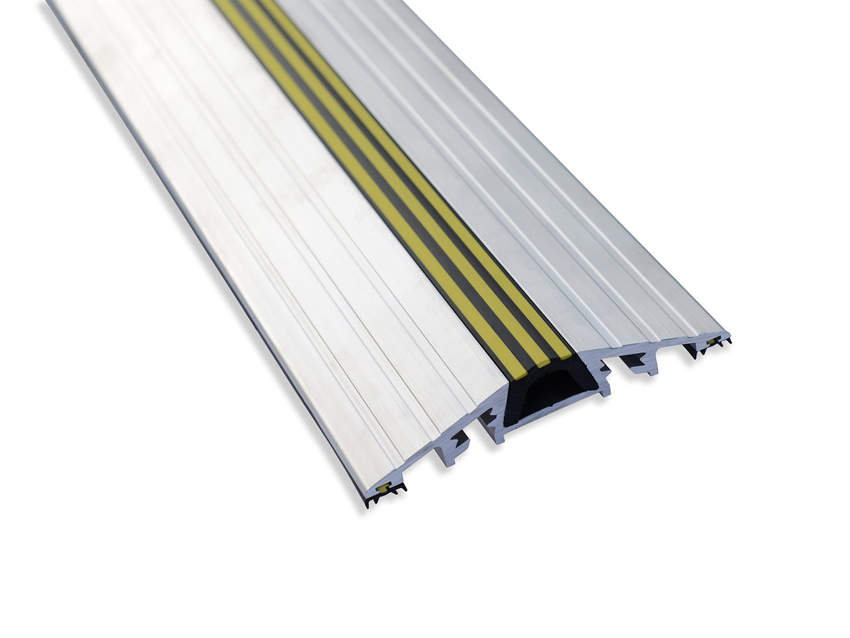 1" High Commercial Door Aluminum Threshold Seal Kit 10'2" Length | Full Kit Fixings Included | GaraDry GARADRY
